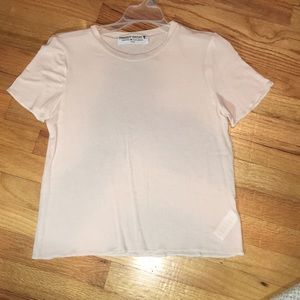 Project Social light pink short sleeve shirt